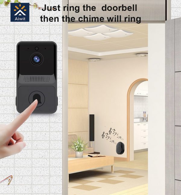 Smart Wireless Doorbell Remote Home Wifi Surveillance Video Intercom Color Visual Doorbell
