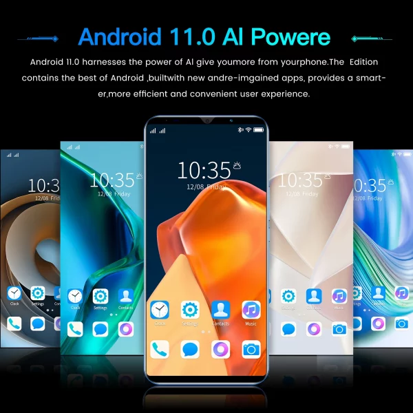 Rino 7 Pro Android Mobile Phone 5.5 Inch AMOLED Android 11 4800mAh 48MP Camera