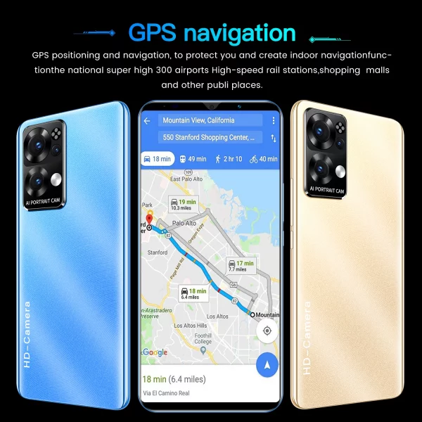 Rino 7 Pro Android Mobile Phone 5.5 Inch AMOLED Android 11 4800mAh 48MP Camera