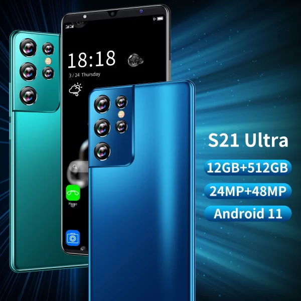 Hot Selling Unlocked Smartphone Wcdma Gsm 5g Network Android Mobile Phones and Cheaper 12gb Ram 512gb Rom Smartphone