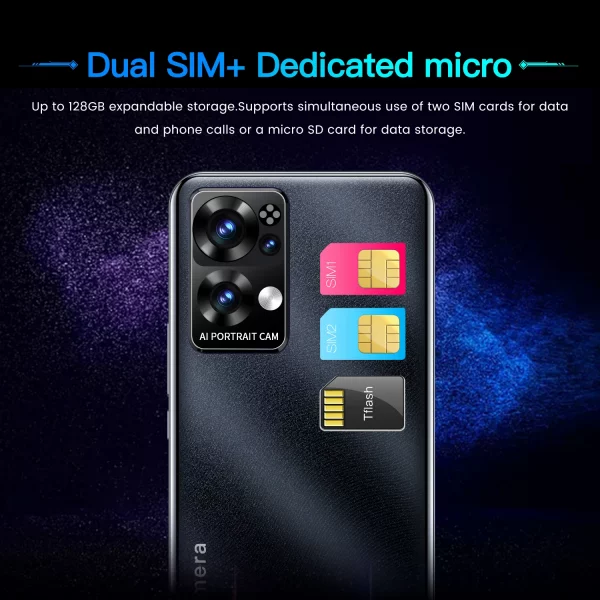 Rino 7 Pro Android Mobile Phone 5.5 Inch AMOLED Android 11 4800mAh 48MP Camera