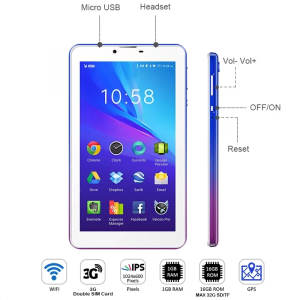 7 Inch Quad Core Tablet PC / Oem Brand Android tablet Phone